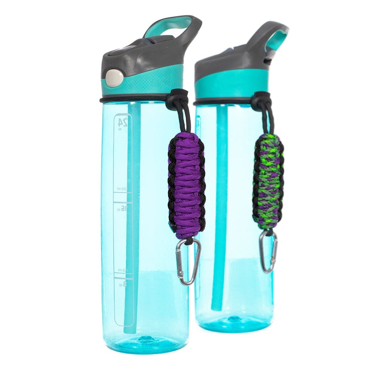Custom Water Bottle Slings Two Colors Paracord