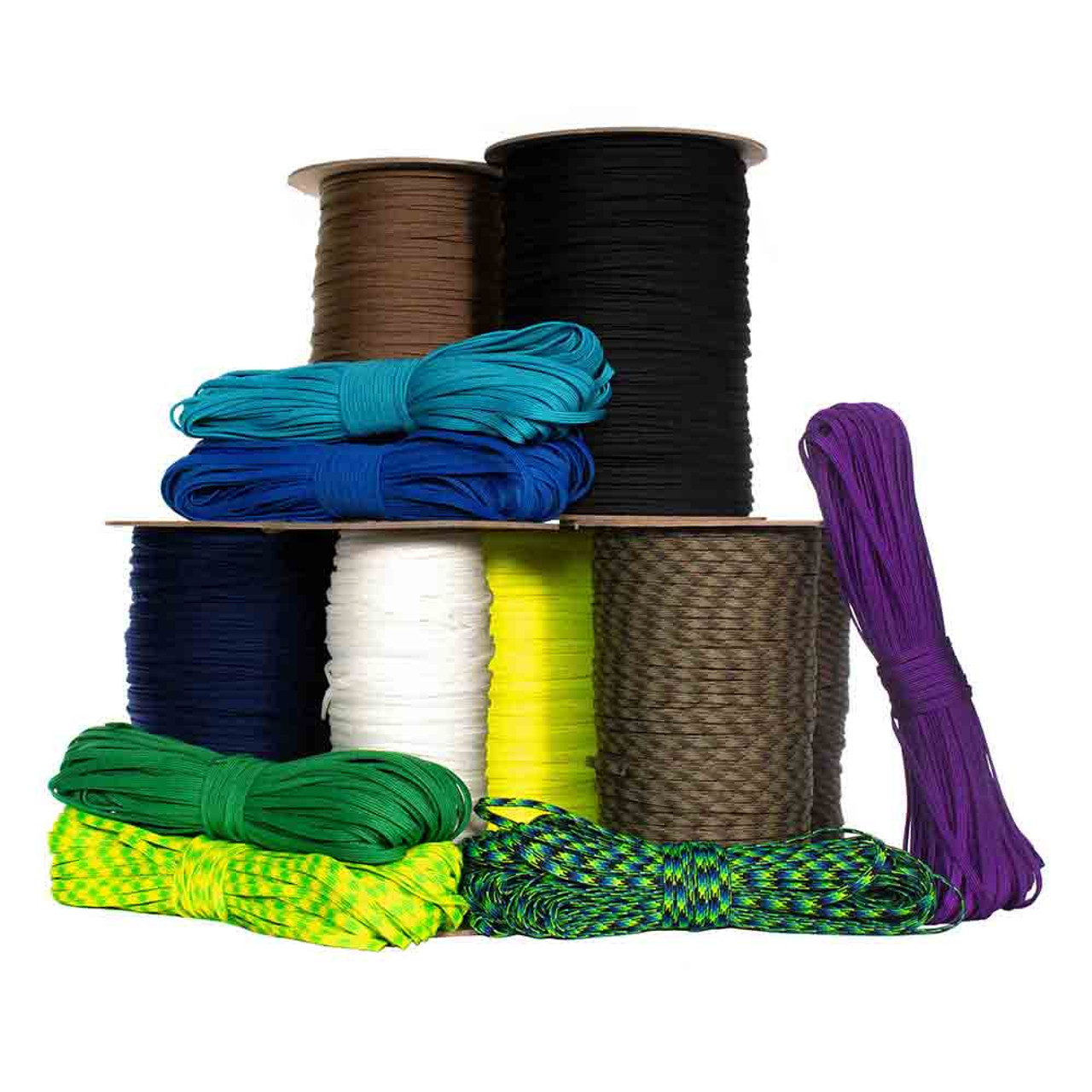 Paracord Planet Colored Bungee Cord and Ball Bungee Kits - 10 Feet