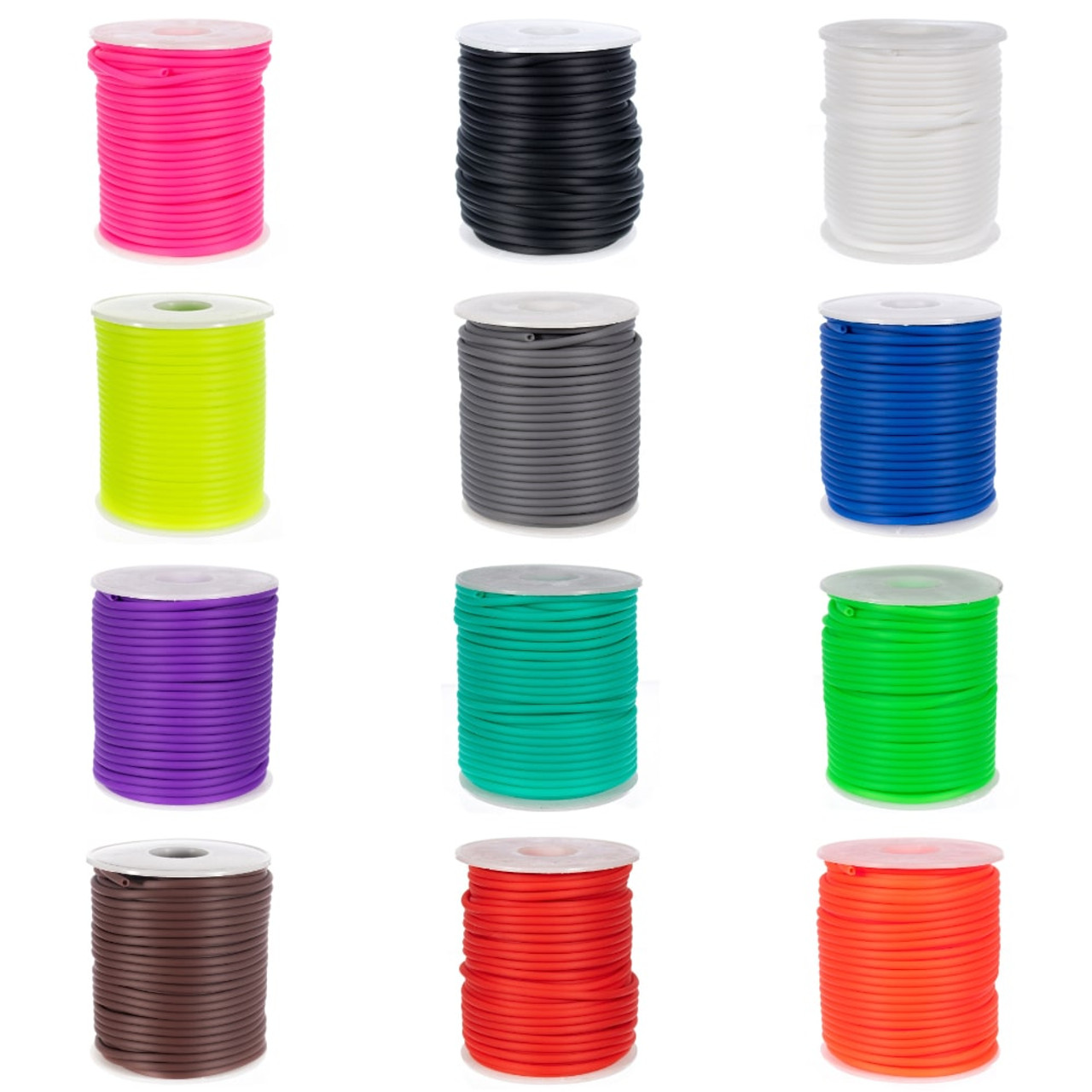 2mm Rubber Beading Elastic Cord - Hollow