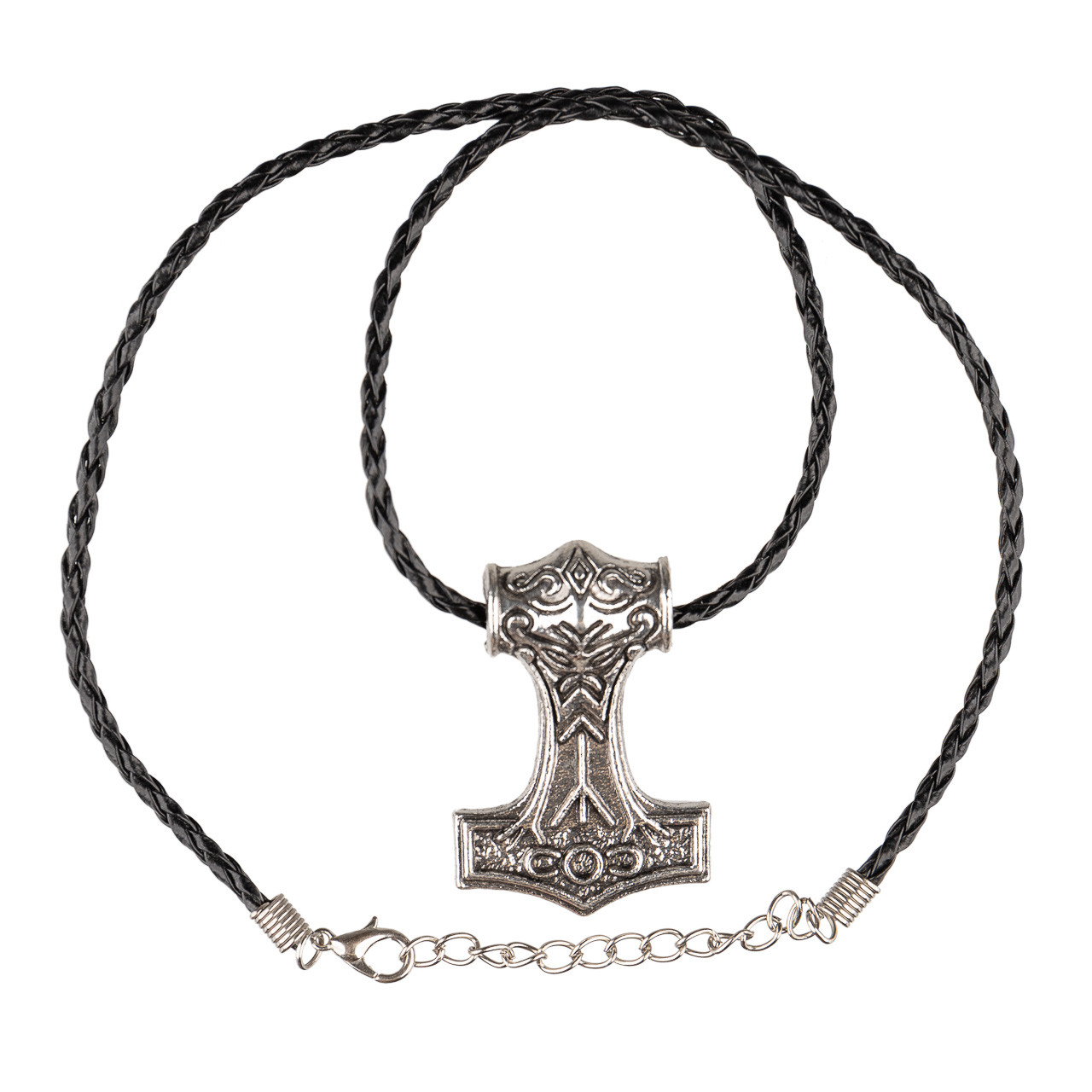 Buy Thors Hammer, Stainless Steel, Leather Chain, Black or Brown, Necklace  With Pendant Online in India - Etsy