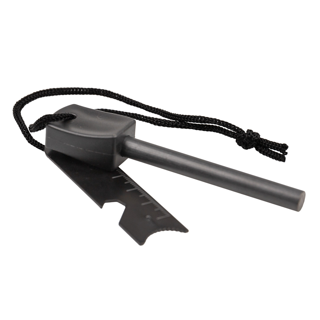 Ferro Rod Fire Starter with Whistle Paracord
