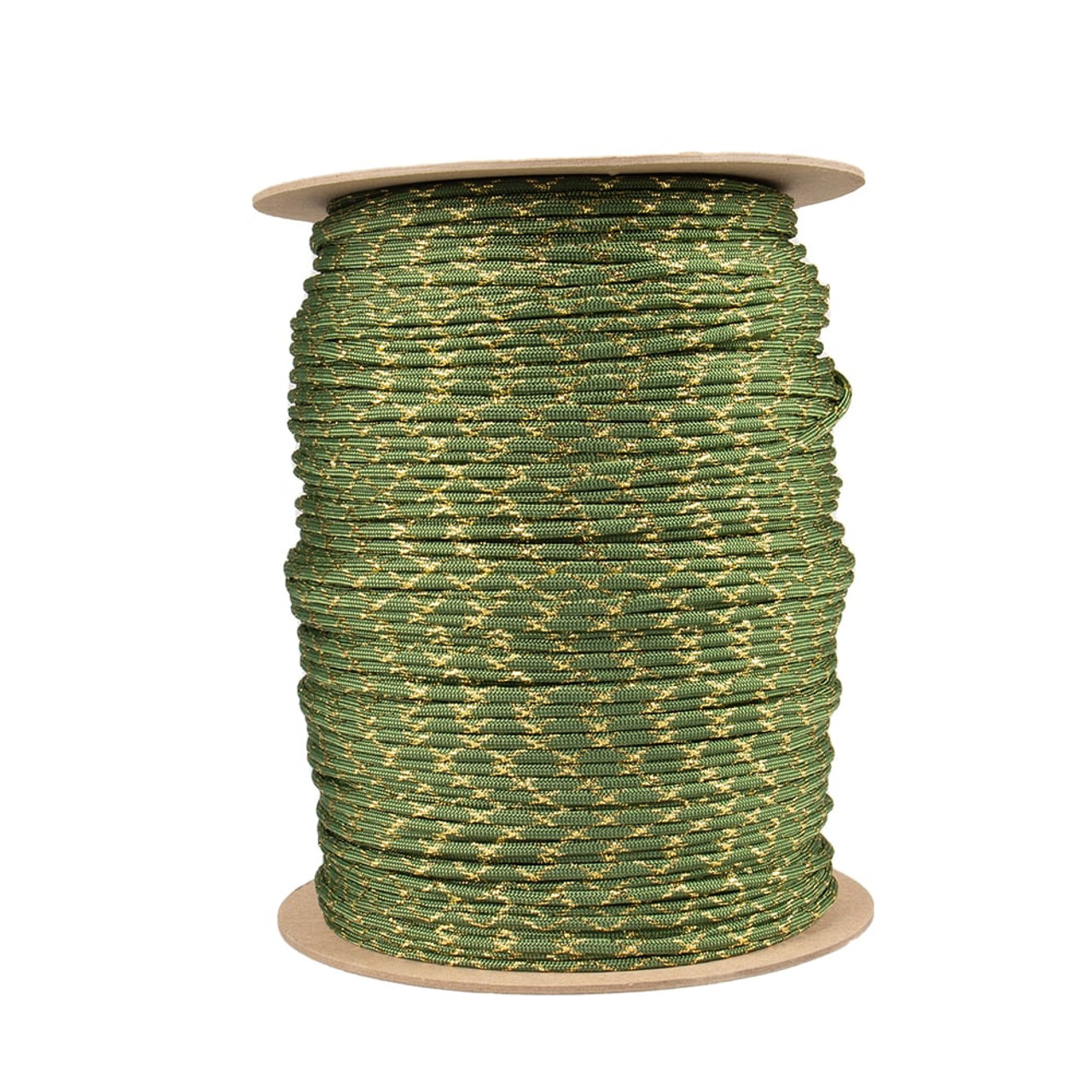 Fern Green with Gold Metallic X 550 Paracord (7-Strand) - Spools