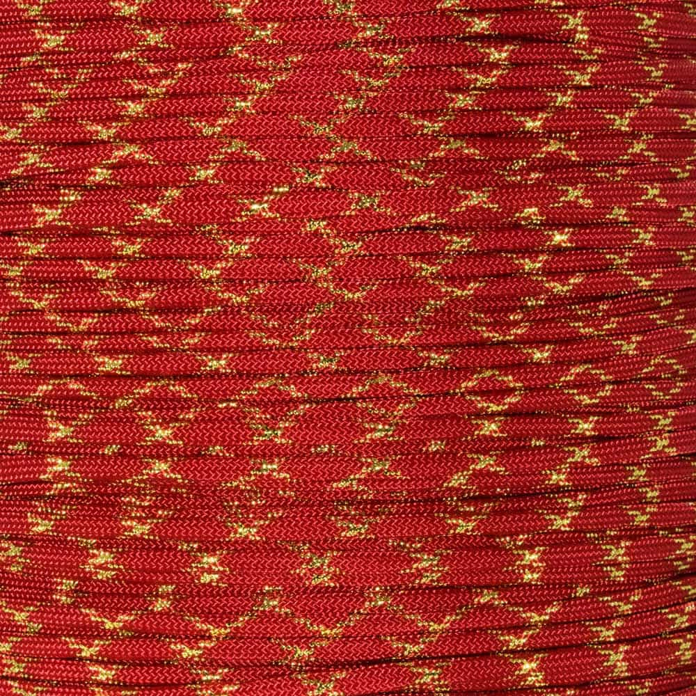 Imperial Red with Gold Metallic X 550 - Spools | Paracord Planet