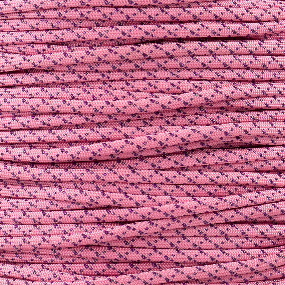 Rose Pink with Acid Purple Metallic X - 550 Paracord | Paracord Planet