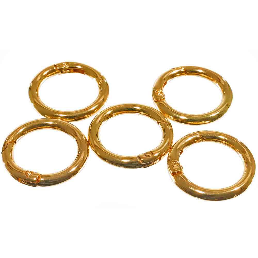 5/8 Inch Gated O-Rings - Gold and Silver | Paracord Planet