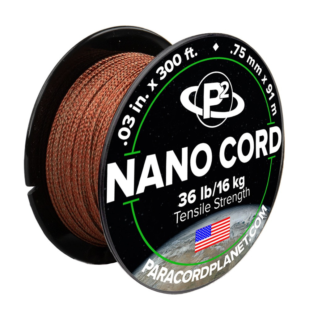 アクセサリー nano Chocolate Brown Nano Cord - 300 Feet | Paracord Planet