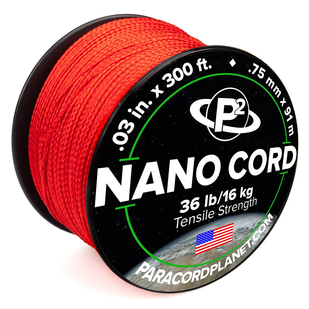 Red Nano Cord - 300 Feet | Paracord Planet
