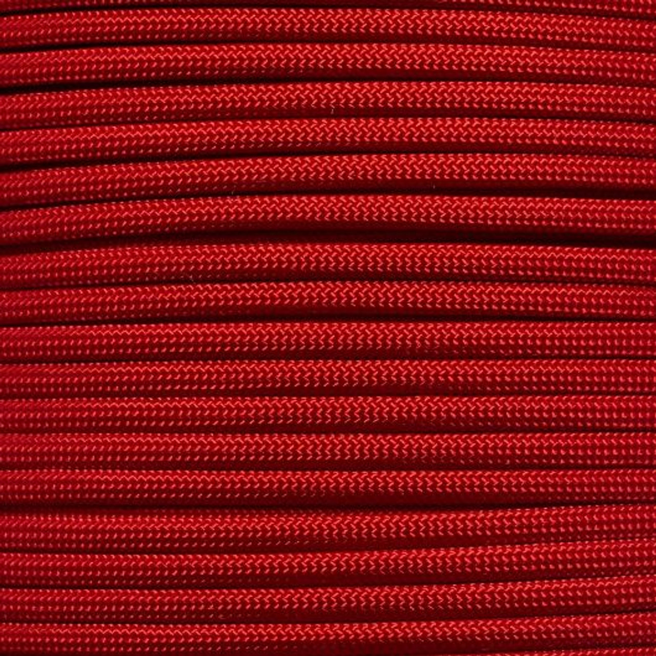550 Nylon Paracord Bracelet, Red/Black, Small 