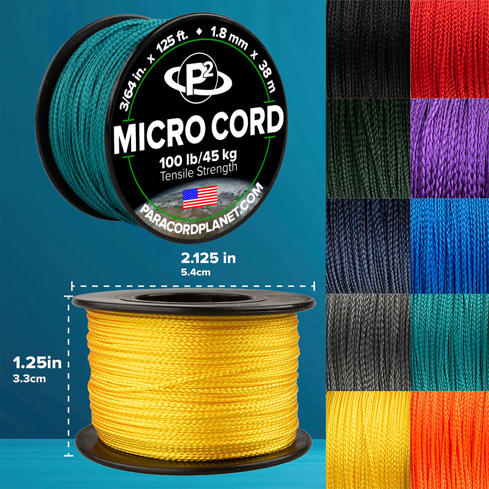 Microcord Lettering Goldenrod Micro Cord | Paracord Planet