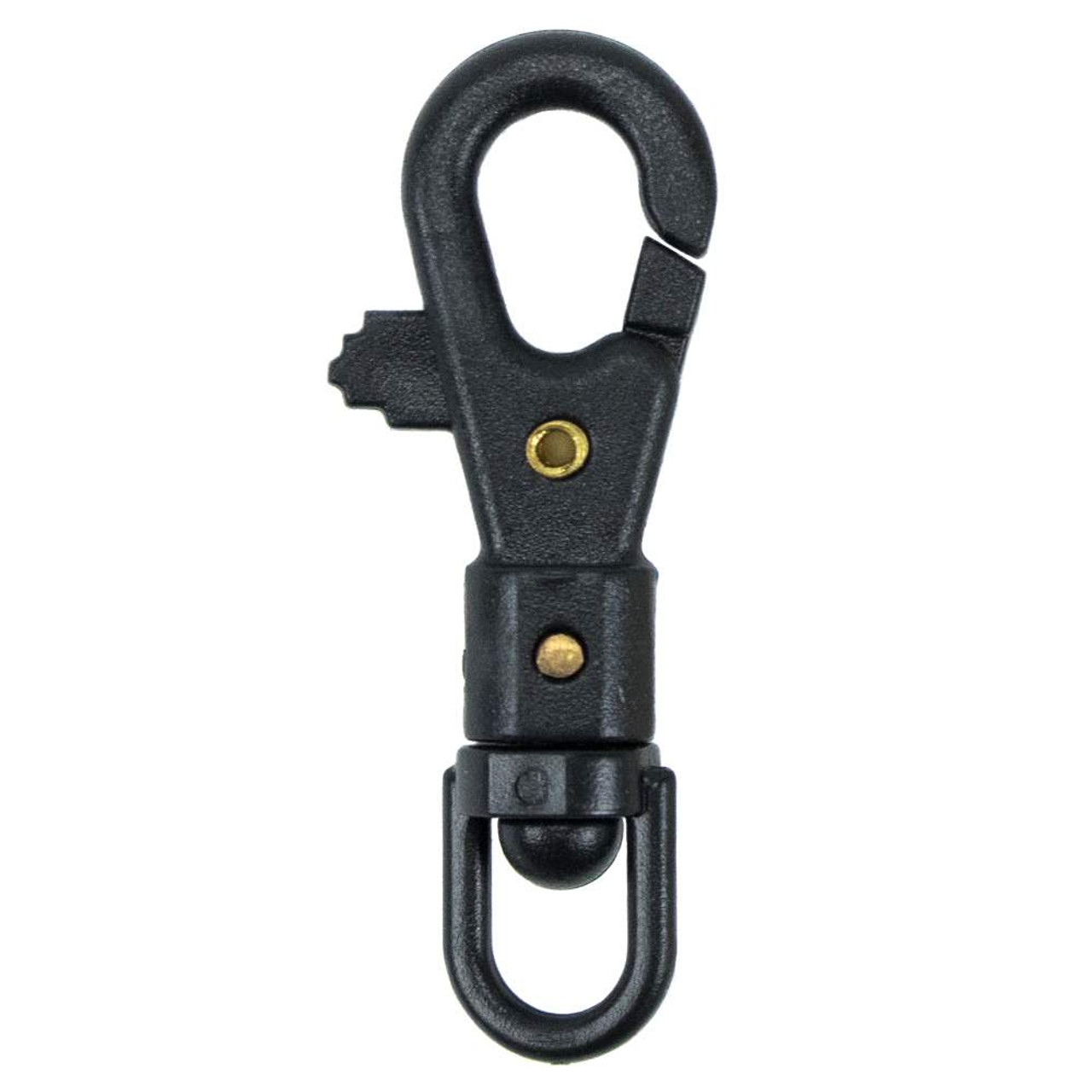 Craft County Black Tangle Resistant 360 Degree Swivel Snap Hooks 5, 10, and 20 Pack Sizes