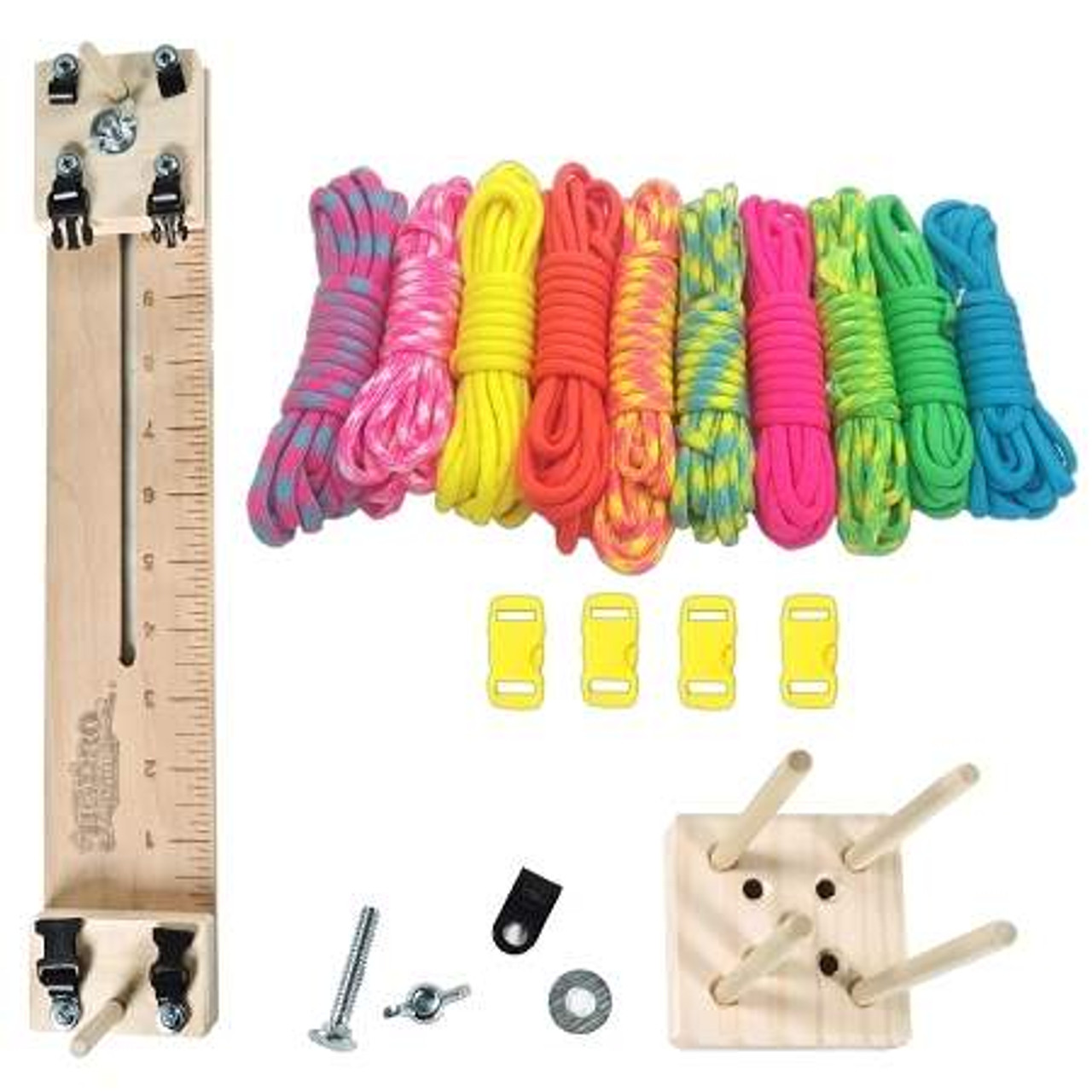 Paracord Crafting Kit w/ 10 Pocket Pro Jig & Monkey Form - Noble