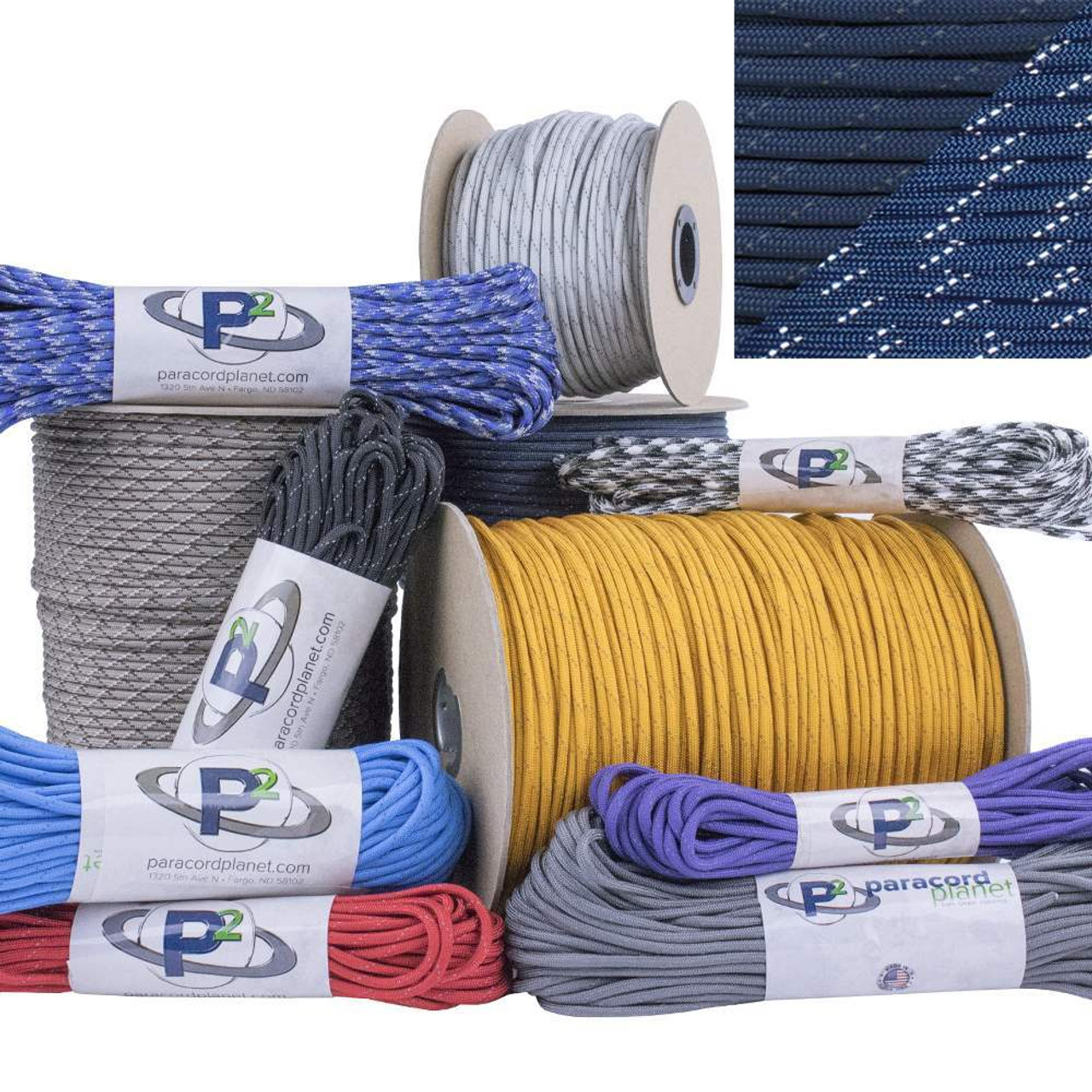 Paracord Planet 550 lb 100 Foot Hank FS Navy Blue Parachute Cord Also known  as paracord rope parachute rope utility cor…