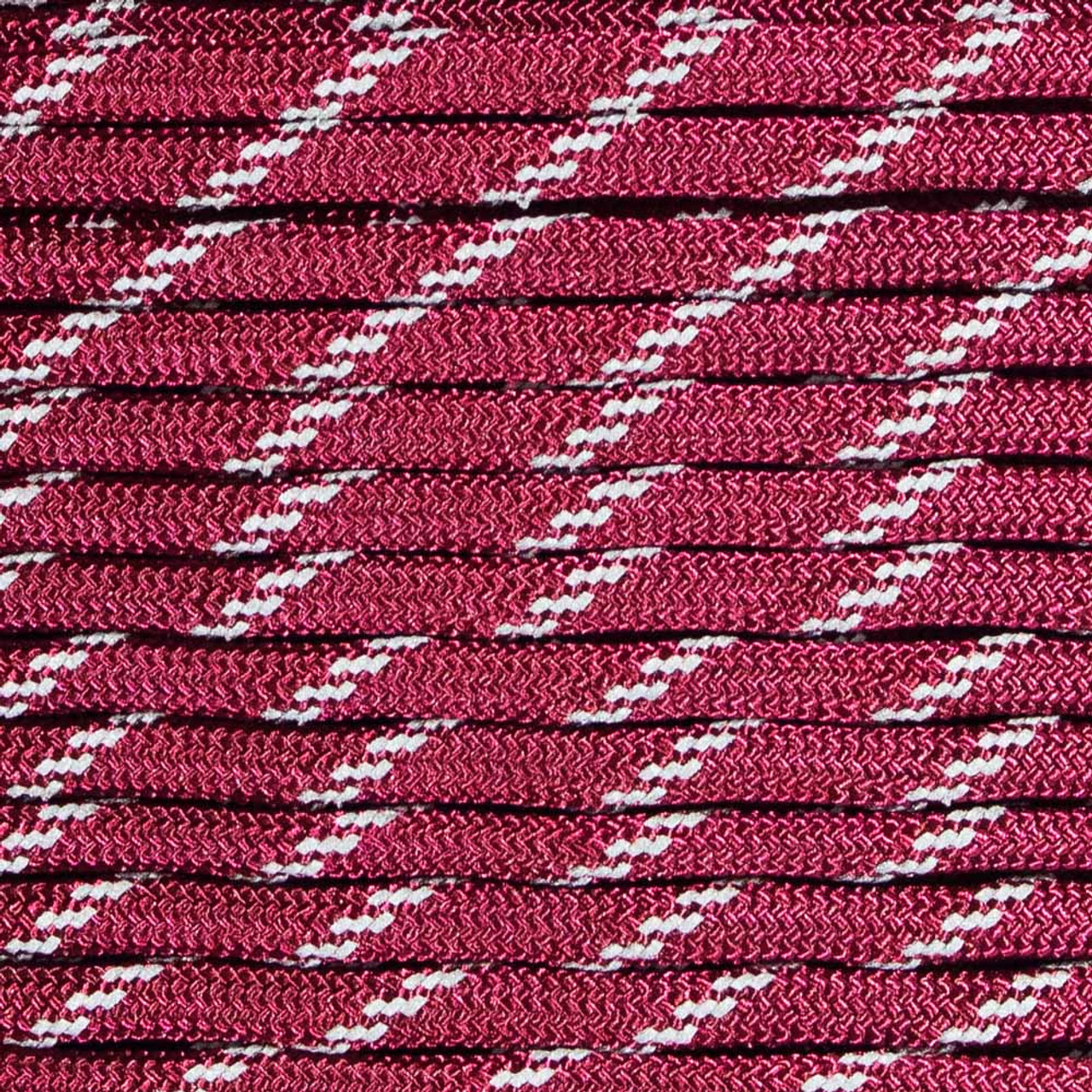 Burgundy 550 Paracord with Reflective Tracers (7-Strand) - Spools