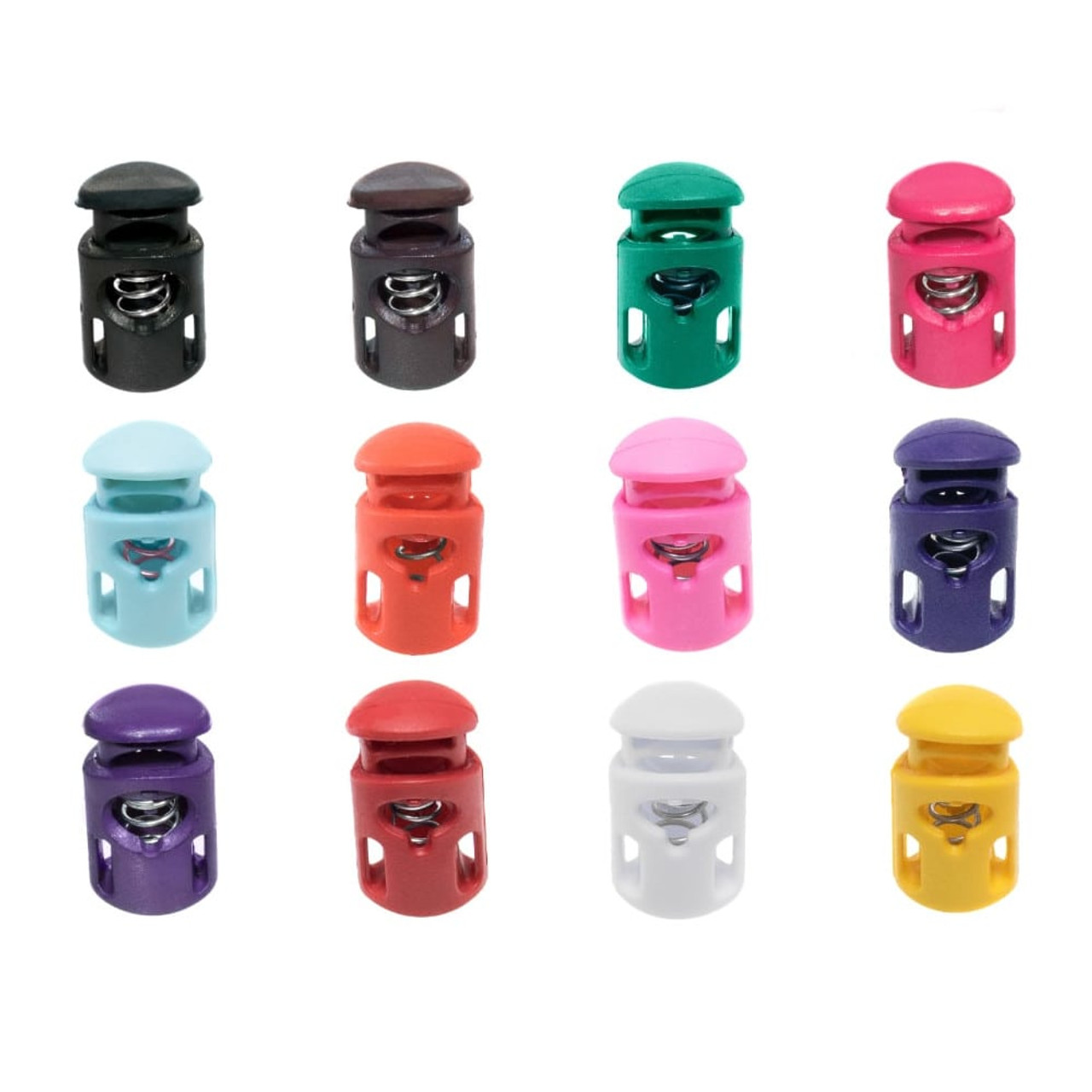 Two-Hole Cord Locks - Multiple Colors