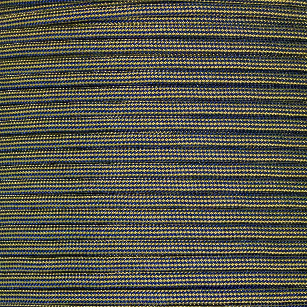 Gold and Midnight Blue Stripes - 550 Paracord