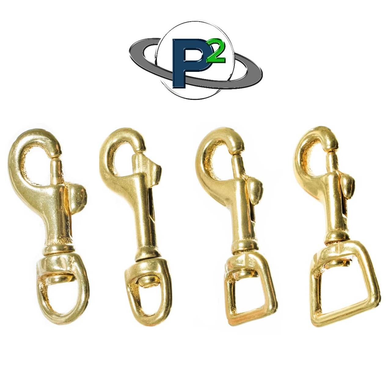 Brass Swivel Snap Hooks - Diverse and Multifuntional (1/4 Inch, 15 Pack)