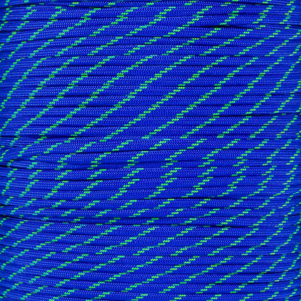 Electric Blue Neon Green Tracers | Paracord Planet