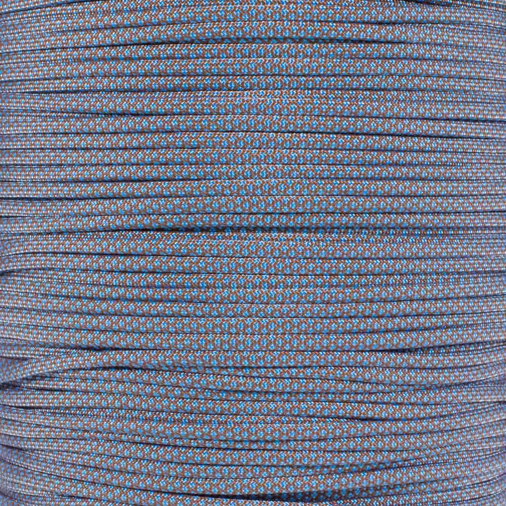 Chocolate Brown Carolina Blue Diamond 550 | Paracord Planet