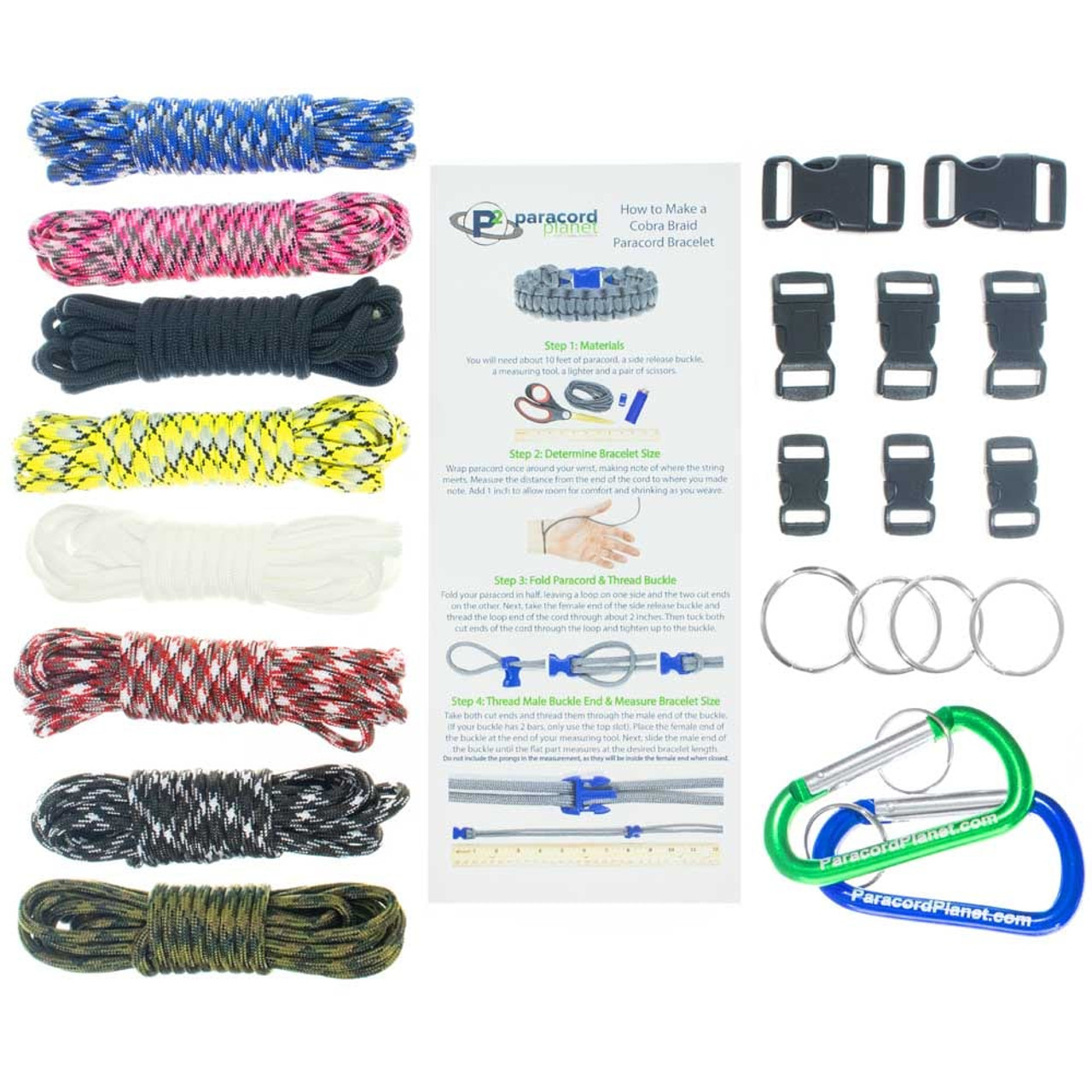 Color Explosion Combo Kit Paracord & Buckles | Paracord Planet
