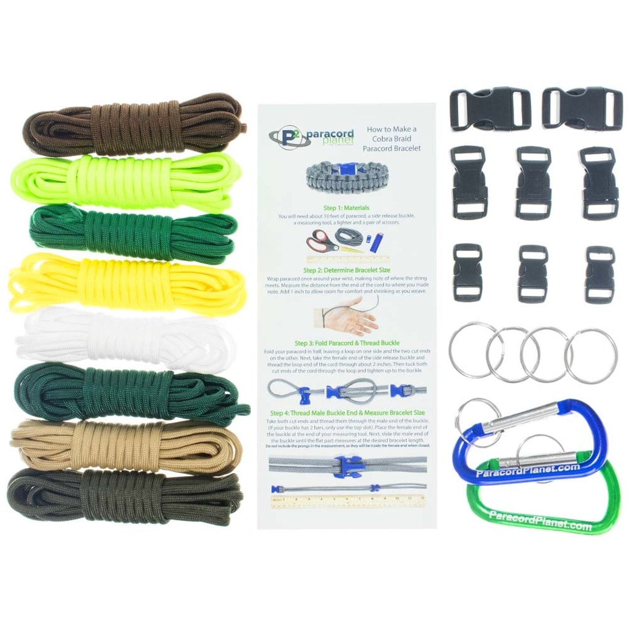 Grass Stain - Combo Kit (Paracord & Buckles) | Paracord Planet