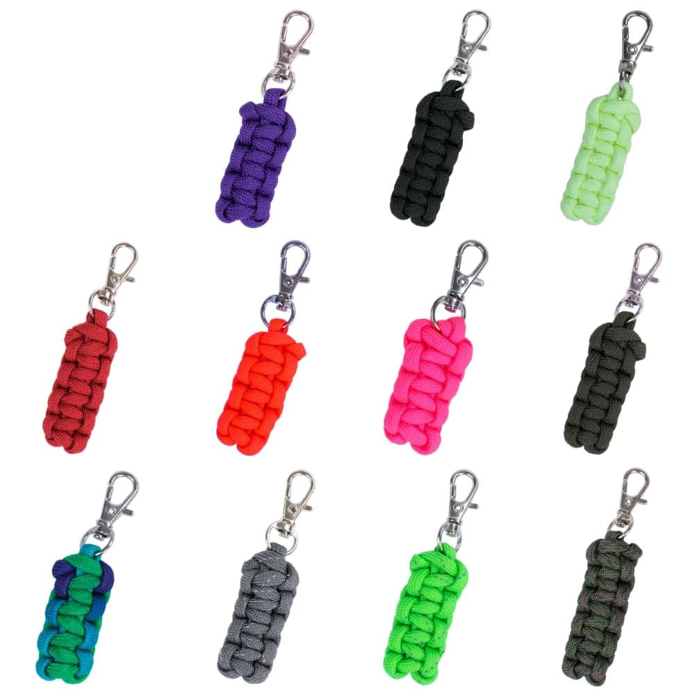 Cobra Weave Zipper Pull Keychains | Paracord Planet