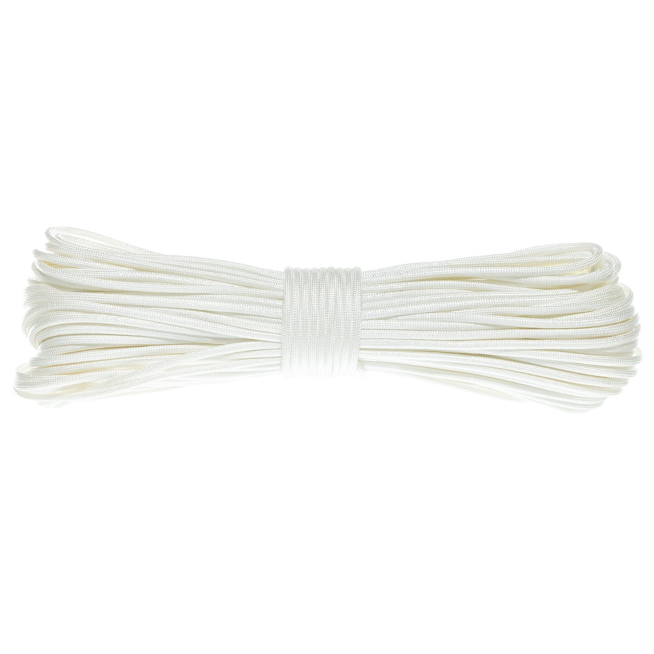 Golberg Solid Braid White Nylon Rope - (1/8 Inch x 100 Foot Hank)