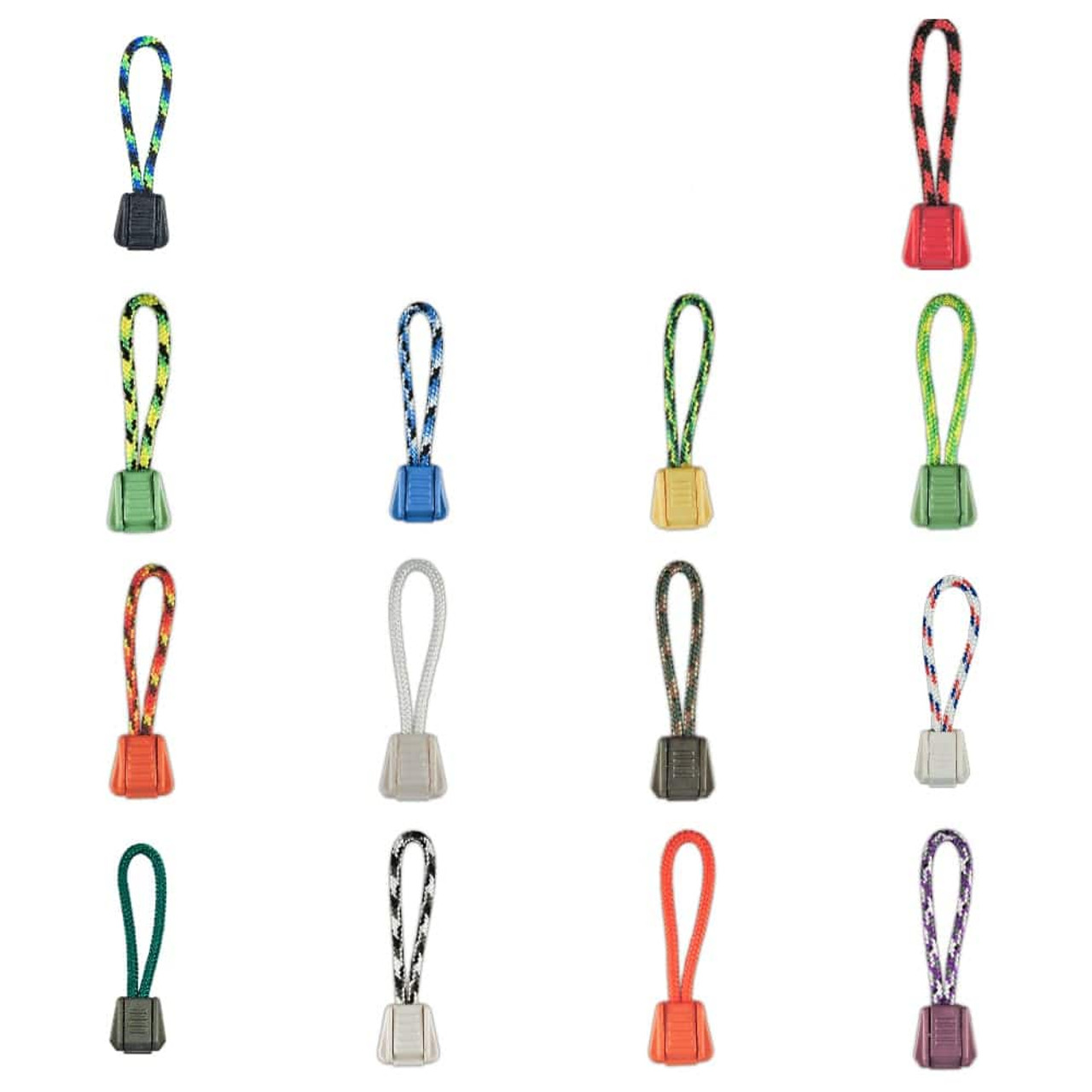 Paracord Zipper Pulls - Multiple Colors