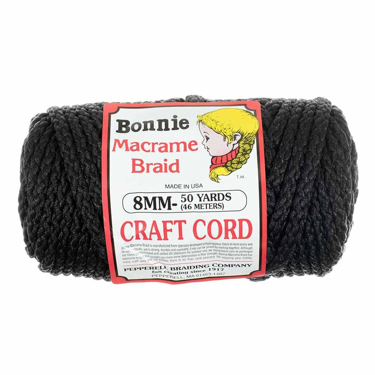 8mm Bonnie Crafting Cord - Great for Macramé and Other Crafts - 50 Yard Skein