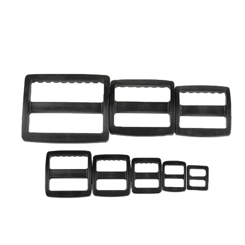 Black Wide Mouth Tri-Glides - 1 Inch