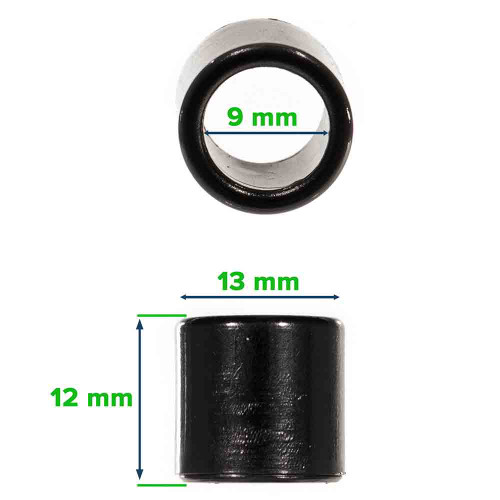 1/4 Inch Shock Cord Screw Mount - Black