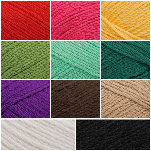 3-Strand 1/2 inch Twisted Cotton Rope - Multiple Colors