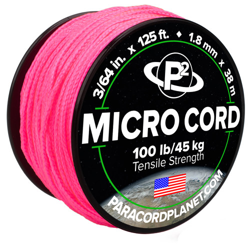 Hot Pink Micro Cord - 125 Feet