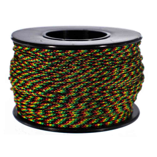 Micro Cord Reflective Black Made in the USA Polyester/Nylon (125 FT.)