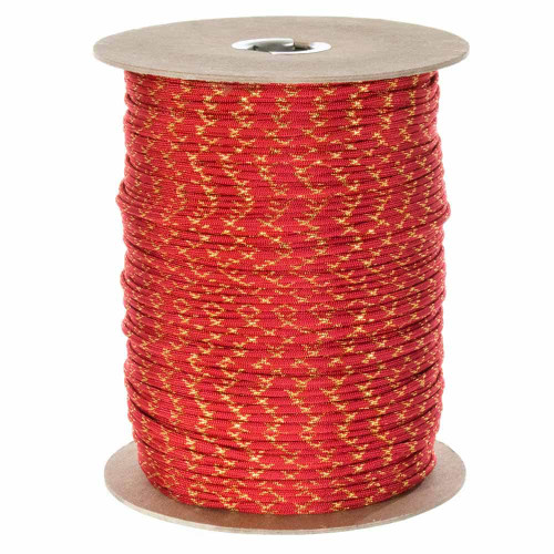 Imperial Red with Gold Metallic X 550 - Spools | Paracord Planet