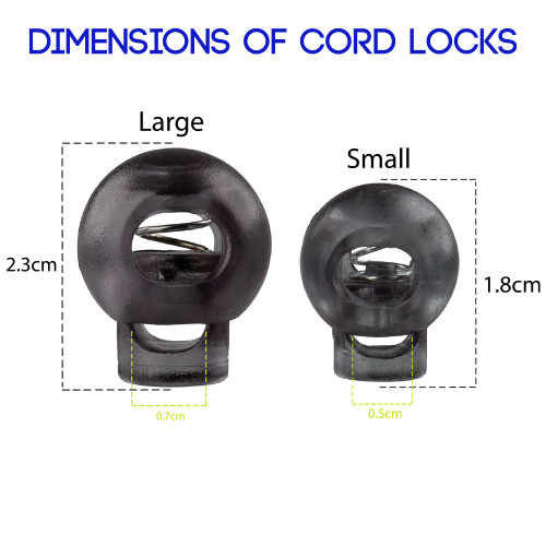 Spring-Less Black Cord Locks