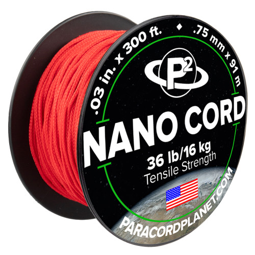Red Nano Cord - 300 Feet | Paracord Planet