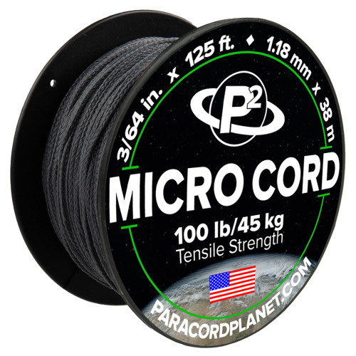 Gunmetal Red Micro Cord