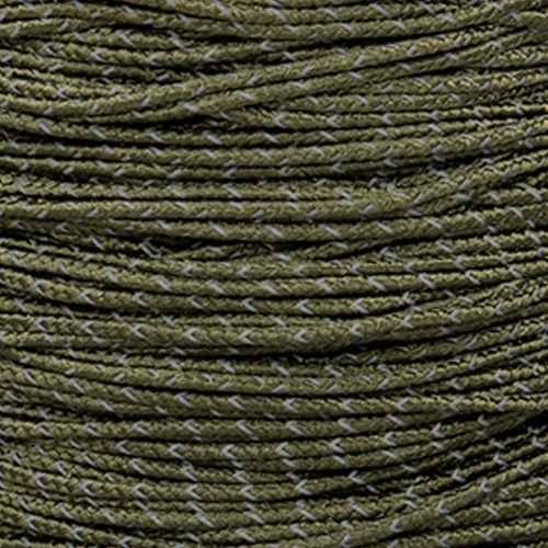 Olive Drab - Camp Cord with Reflective Tracers