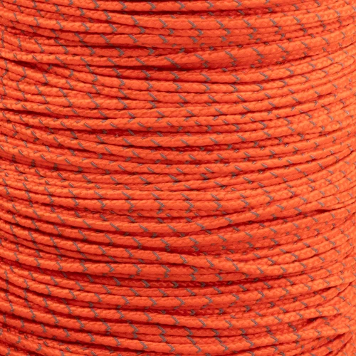 Safety Orange - Camp Cord with Reflective Tracers