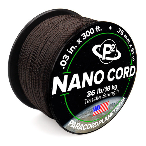 Chocolate Brown Nano Cord - 300 Feet | Paracord Planet