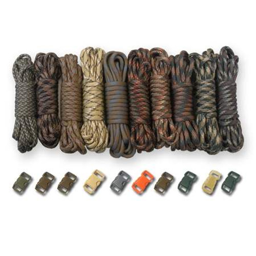 MONOBIN Paracord Kit 36 Colors - 4mm & 2mm Micro Paracord Combo Kit with  Paracord Instruction and Complete Accessories for Making Paracord  Bracelets, Lanyards 
