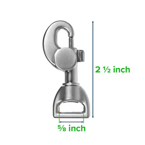 Swivel Eye Snap Hook 58 mm, stainless steel