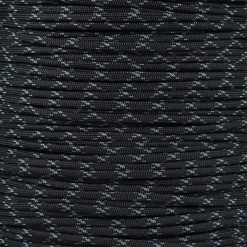 Black 550 Paracord Parachute Cord 100% Nylon 16ft. Made in America -   Canada