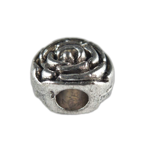 Antique Silver Rose Bead