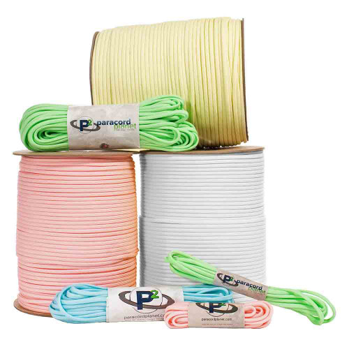 Tropical Colors Glow in the Dark 550 Paracord Parachute Cord 100% Nylon  16ft. Made in America -  Canada