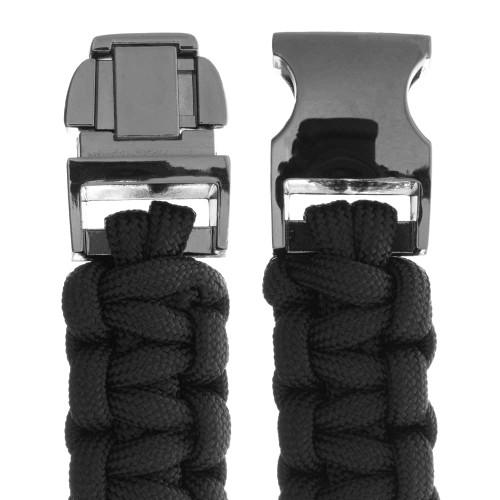 5/8 Contoured Side Release Buckles for Paracord Bracelets Multiple Color and Quantity (Black, 10 Pack)