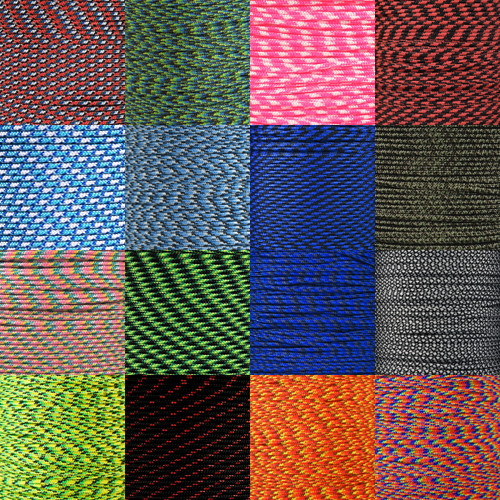 Paracord Planet 95, 275, 325, 425, 550, 750, and para-Max Paracord –  Various Solid Colors – Available in Lengths of 10, 25, 50, 100, and 250  Feet of USA Made Cord : Sports & Outdoors