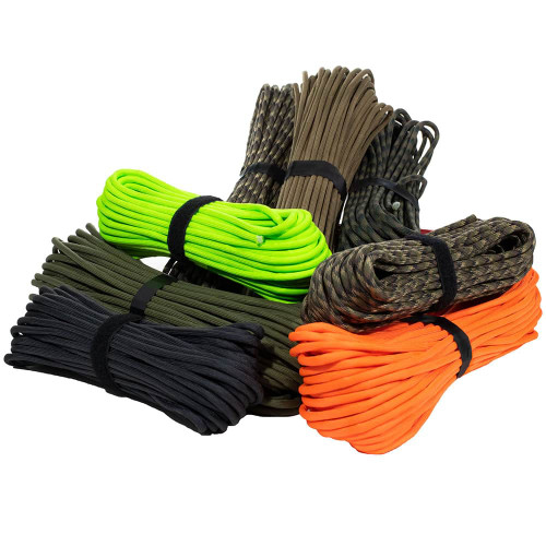 WILDAIR Paracord Survival Paracord Parachute Fire Cord Survival Ropes 4-in-1 5/32 Diameter U.S. Military Type III with Integrated Fishing Line