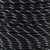 Black with White Stripe 550 Paracord - 100 Feet