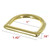 1 Inch Brass D Ring - specs